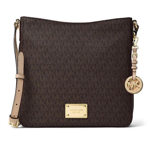 michael kors jet set travel large logo messengers|Michael Kors Messenger bag.